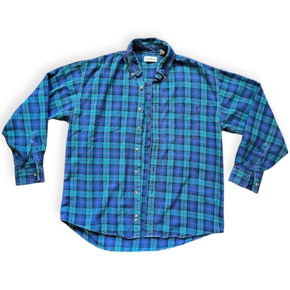 L.L. Bean Other - L.L. Bean Men's Blue Plaid Shirt